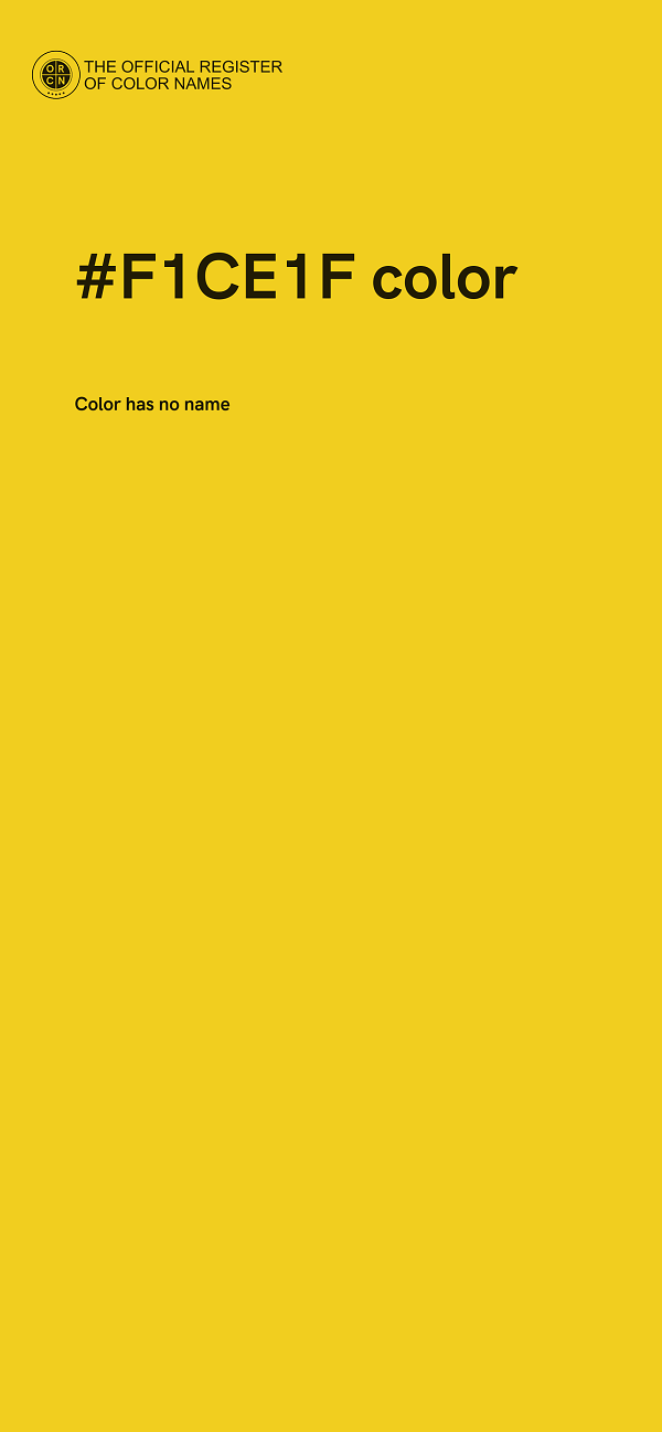 #F1CE1F color image