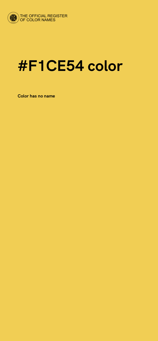 #F1CE54 color image