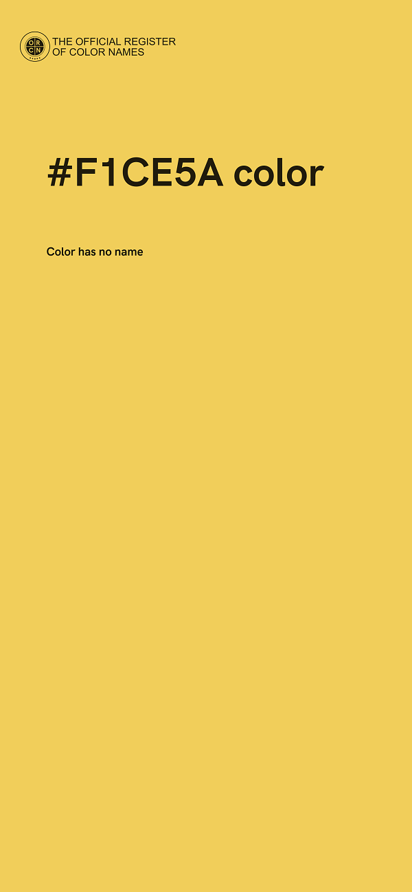 #F1CE5A color image