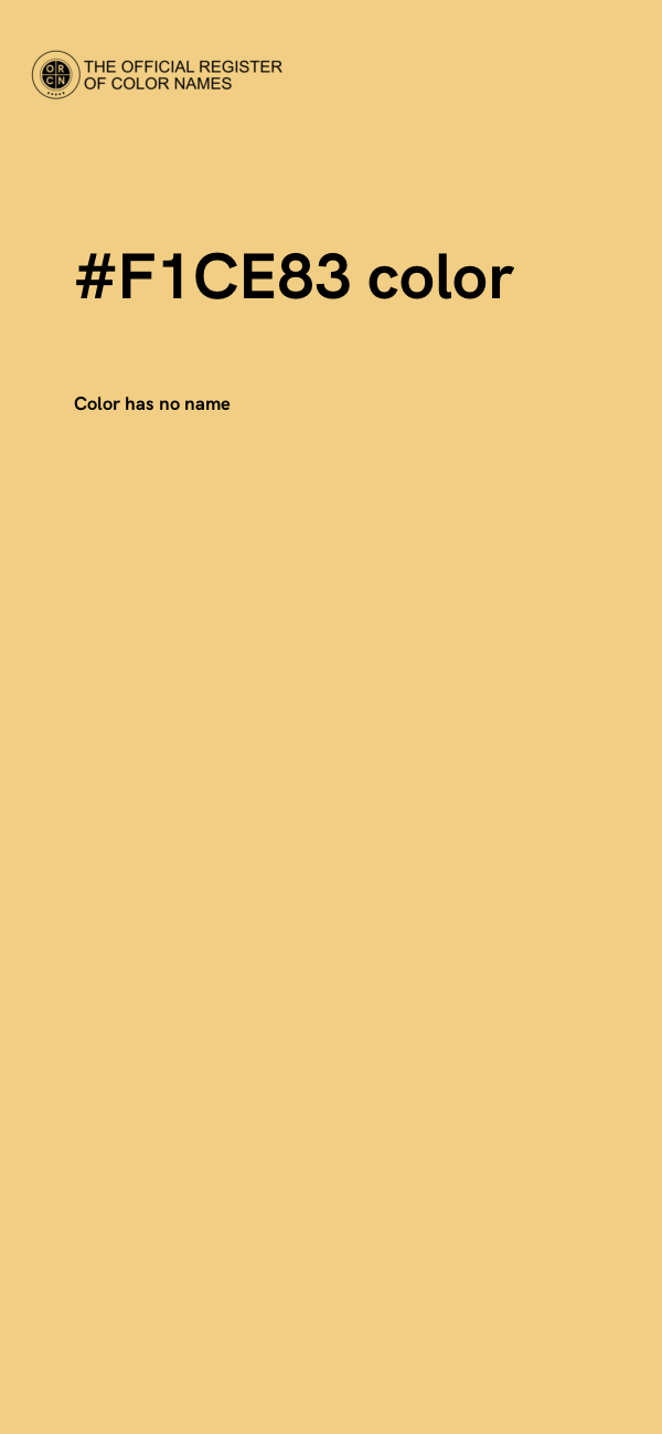 #F1CE83 color image
