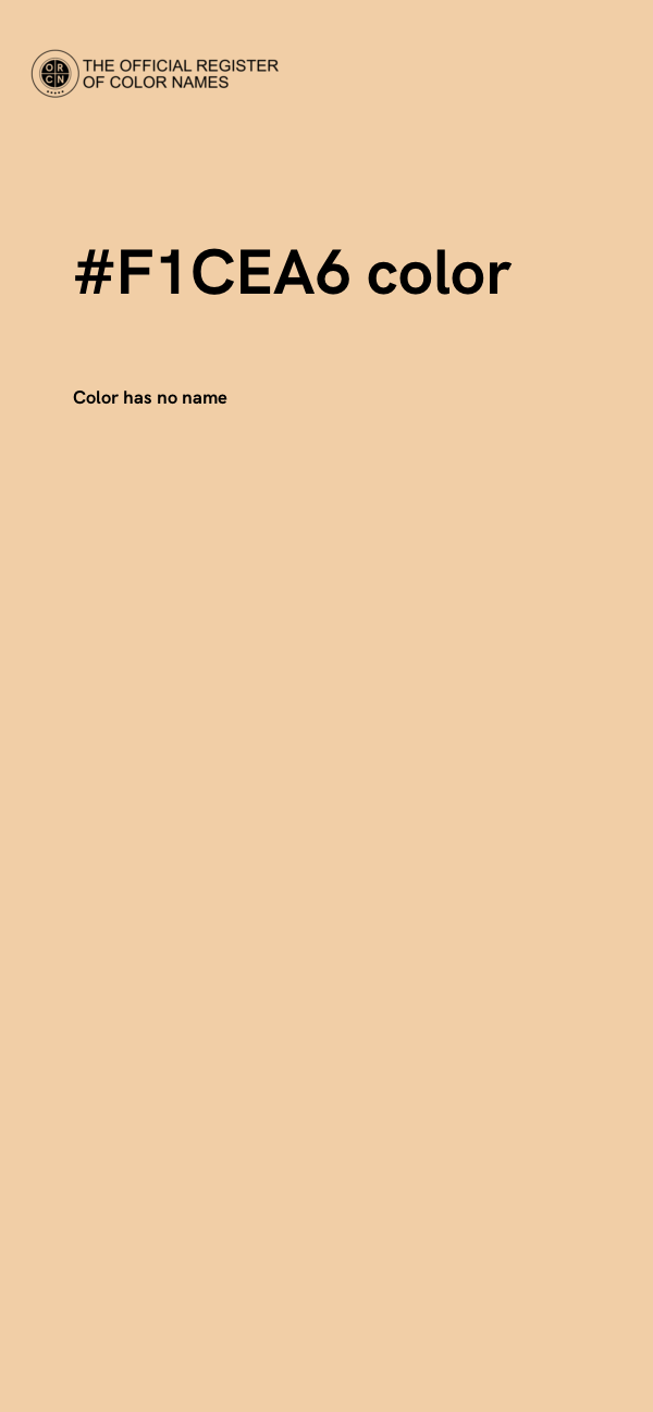 #F1CEA6 color image