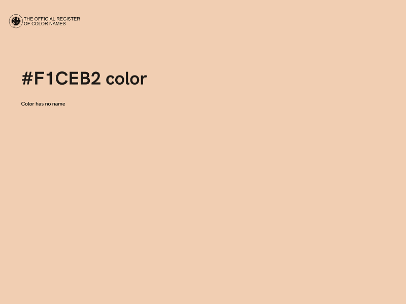 #F1CEB2 color image