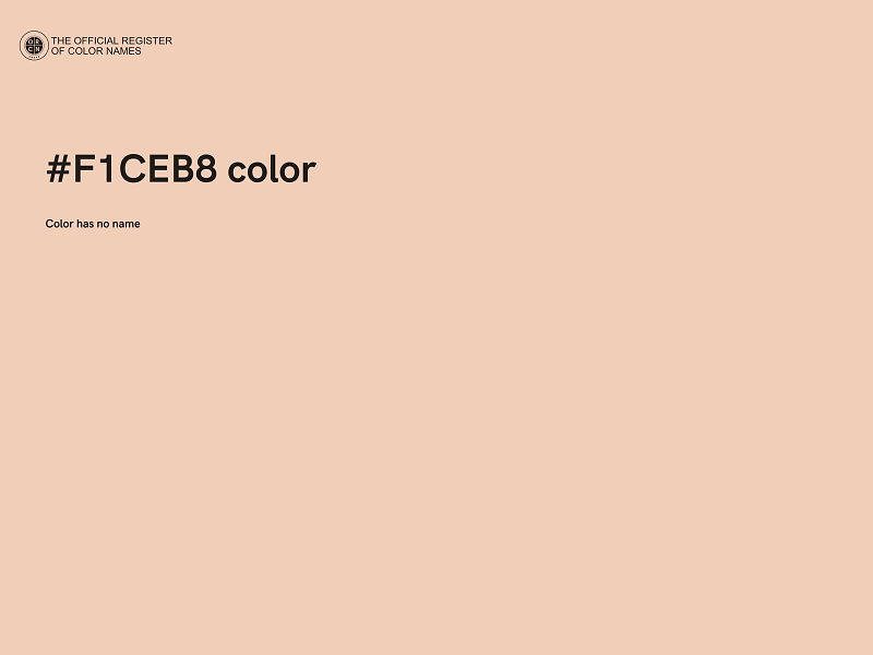 #F1CEB8 color image