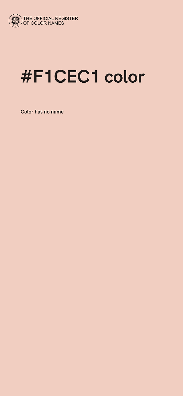 #F1CEC1 color image
