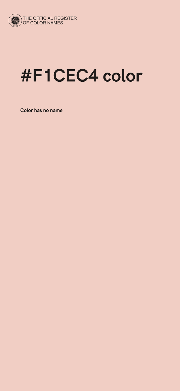 #F1CEC4 color image