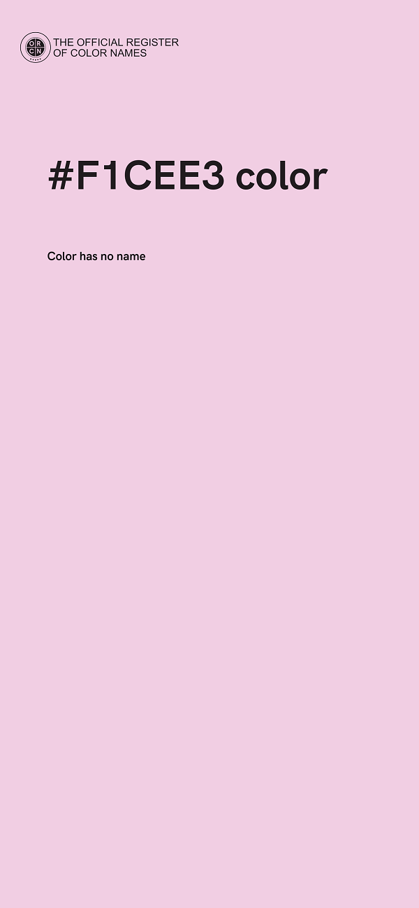 #F1CEE3 color image