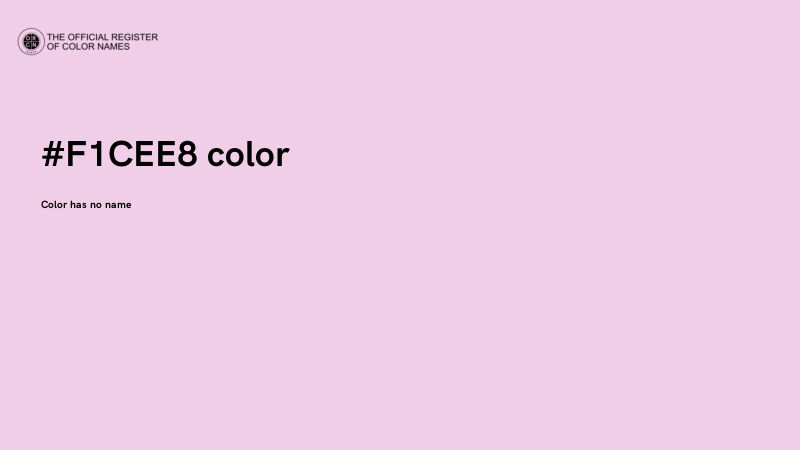 #F1CEE8 color image