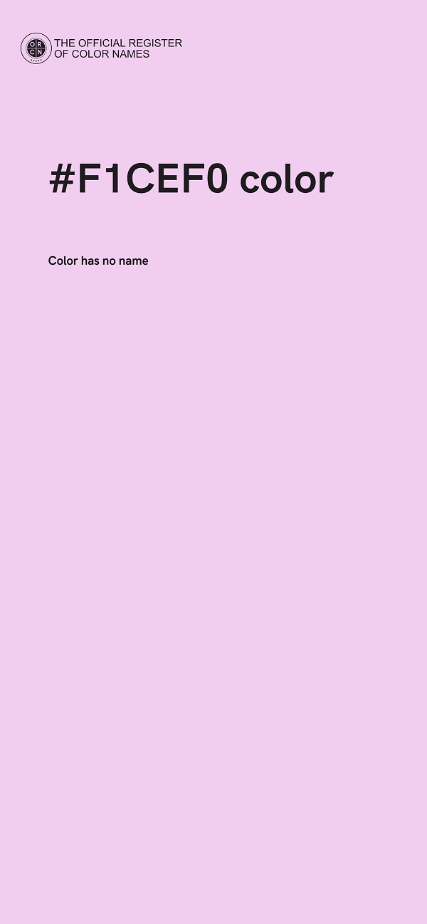 #F1CEF0 color image