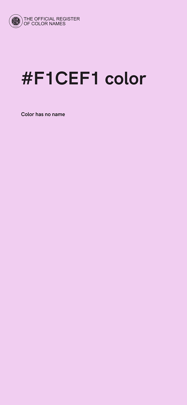 #F1CEF1 color image