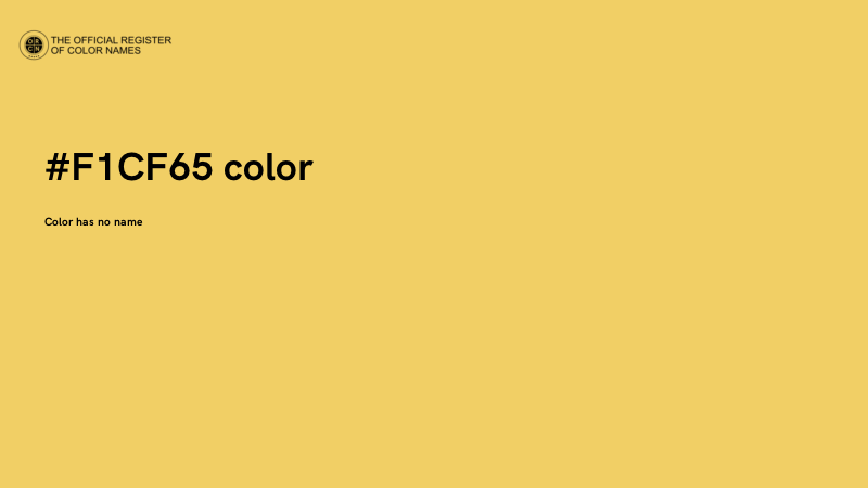 #F1CF65 color image