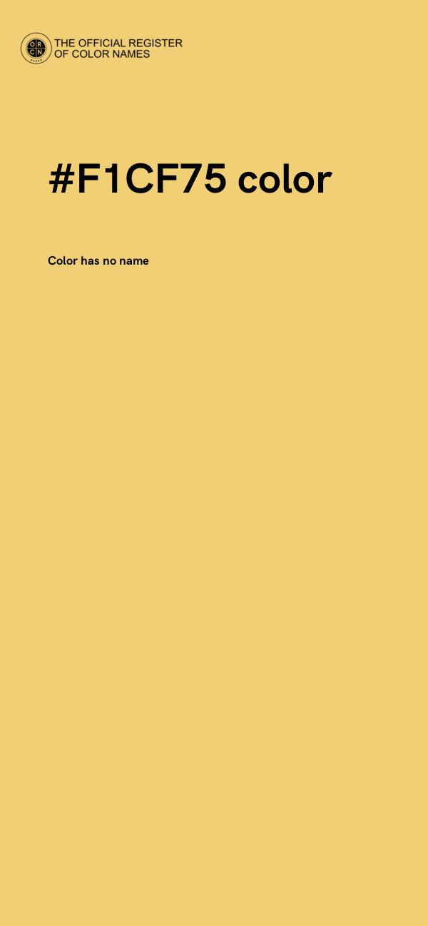 #F1CF75 color image