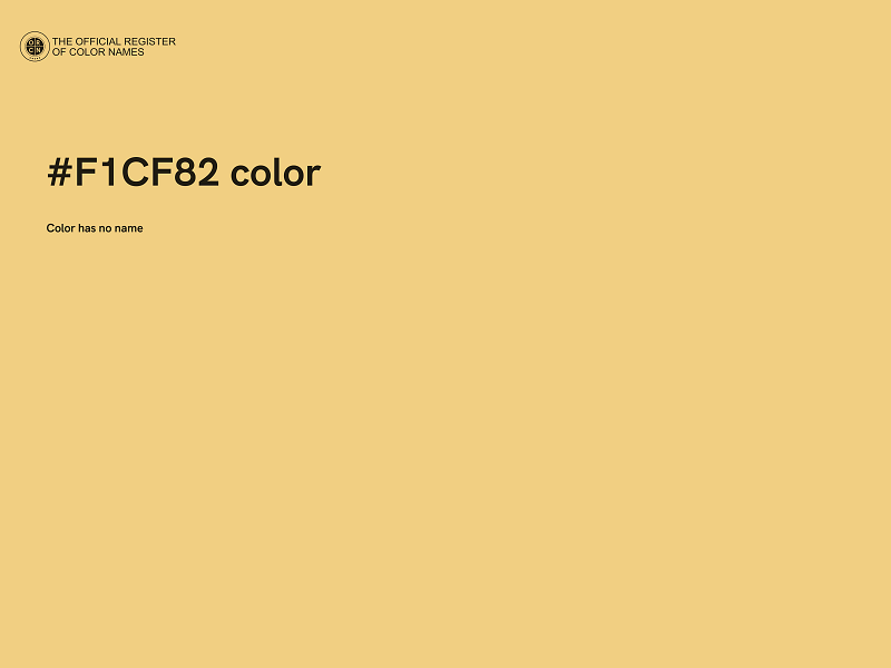 #F1CF82 color image