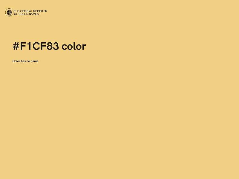 #F1CF83 color image