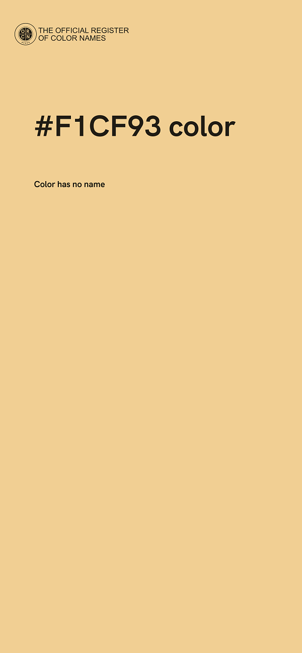 #F1CF93 color image