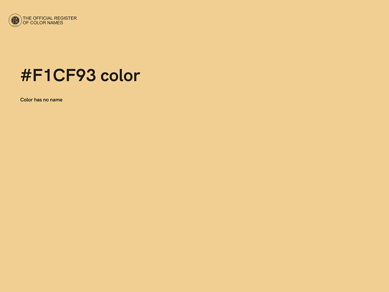 #F1CF93 color image