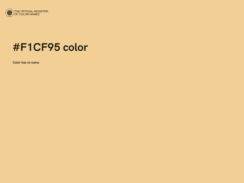 #F1CF95 color image