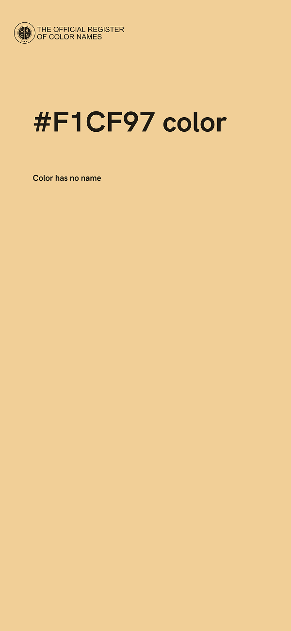 #F1CF97 color image