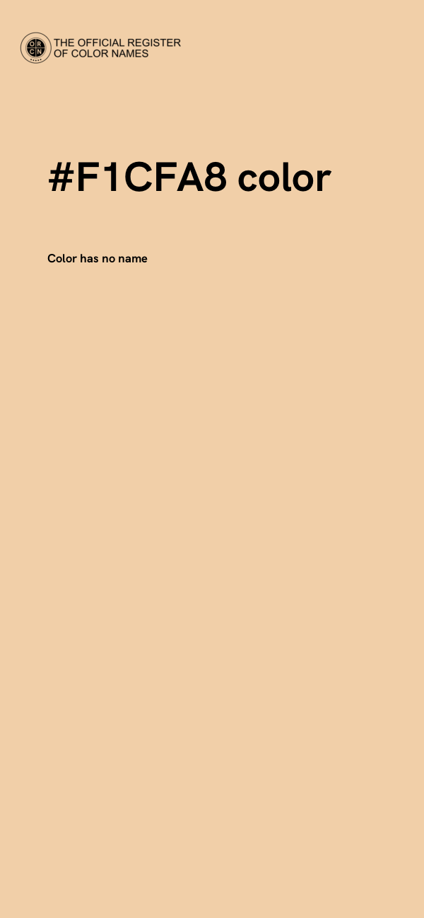 #F1CFA8 color image