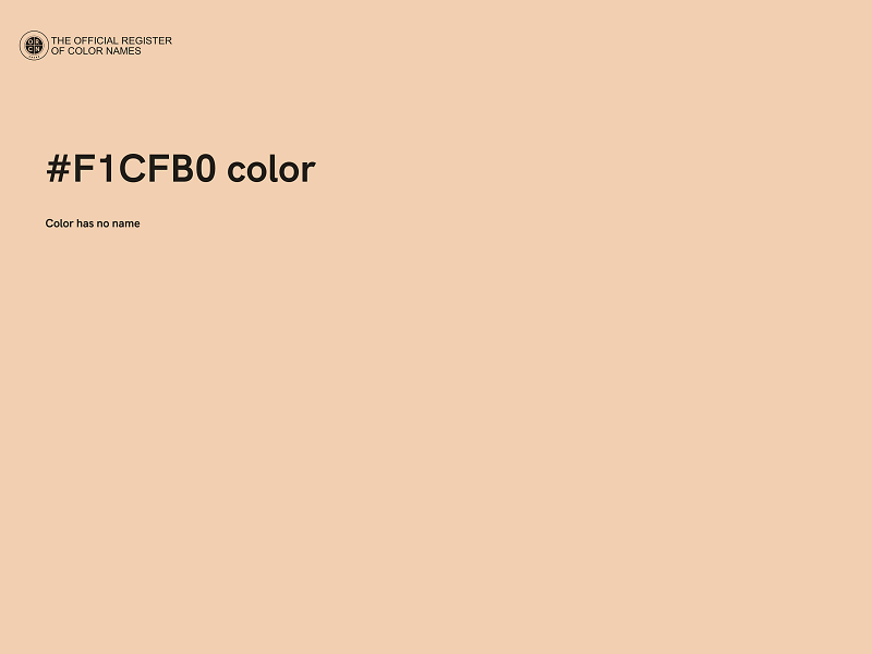 #F1CFB0 color image
