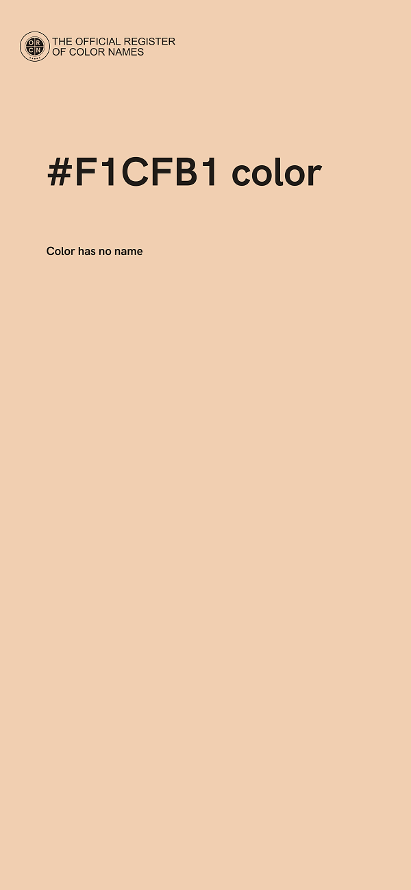 #F1CFB1 color image