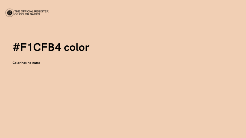 #F1CFB4 color image