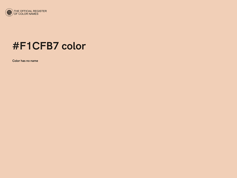 #F1CFB7 color image