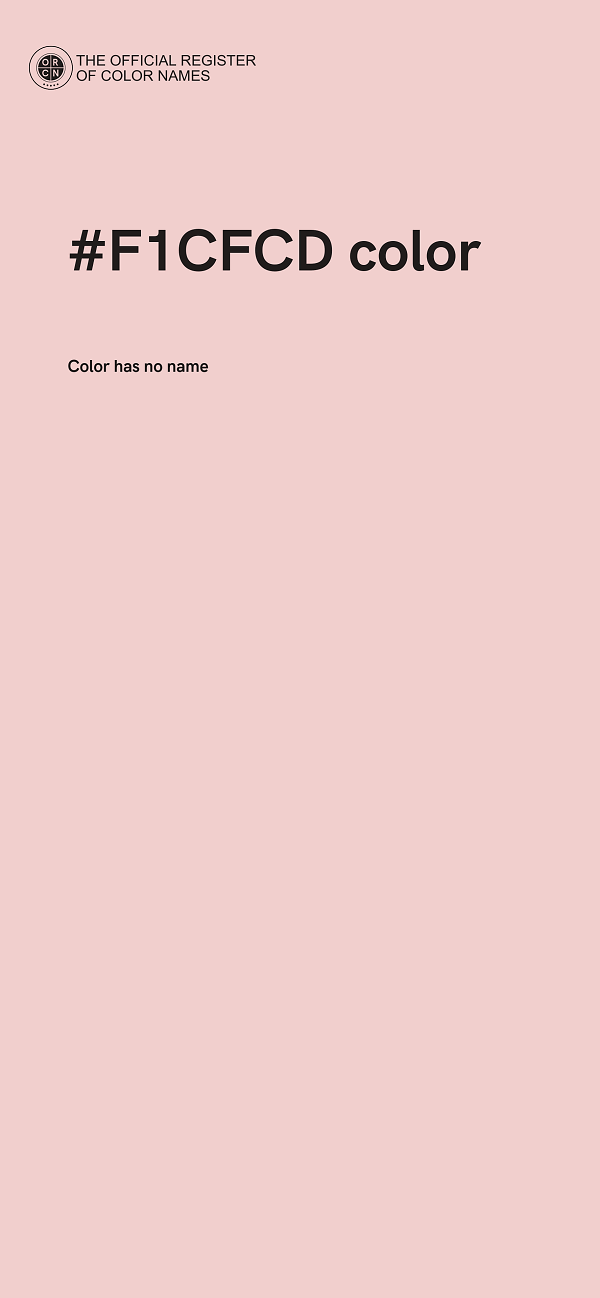 #F1CFCD color image