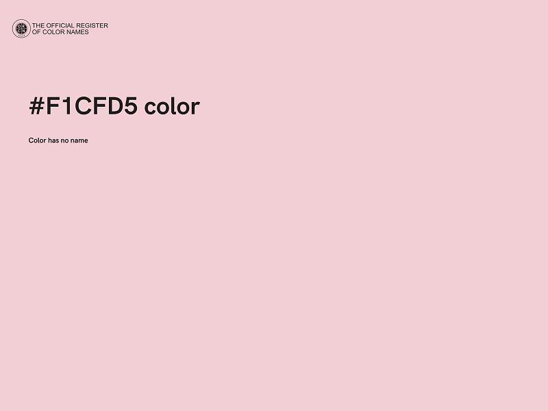 #F1CFD5 color image