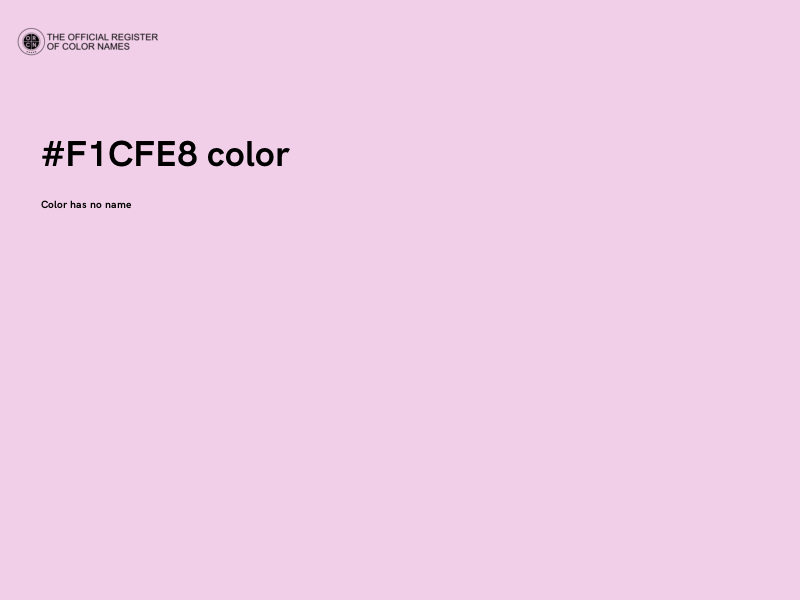 #F1CFE8 color image