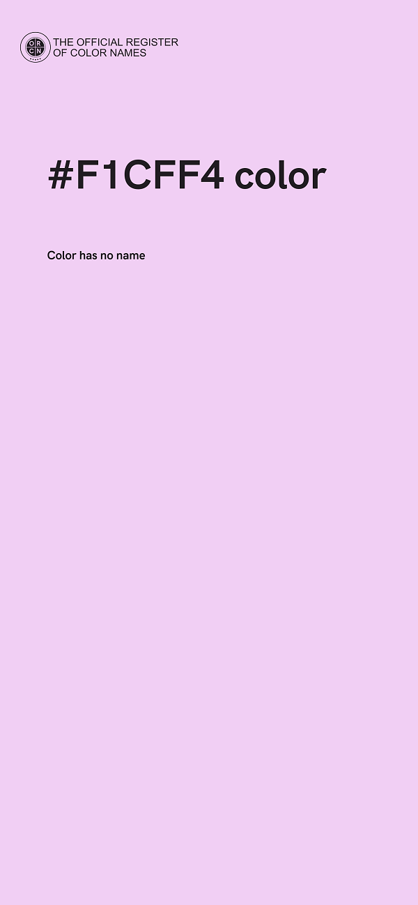 #F1CFF4 color image