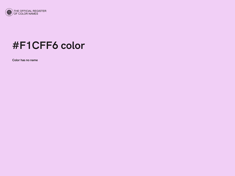 #F1CFF6 color image