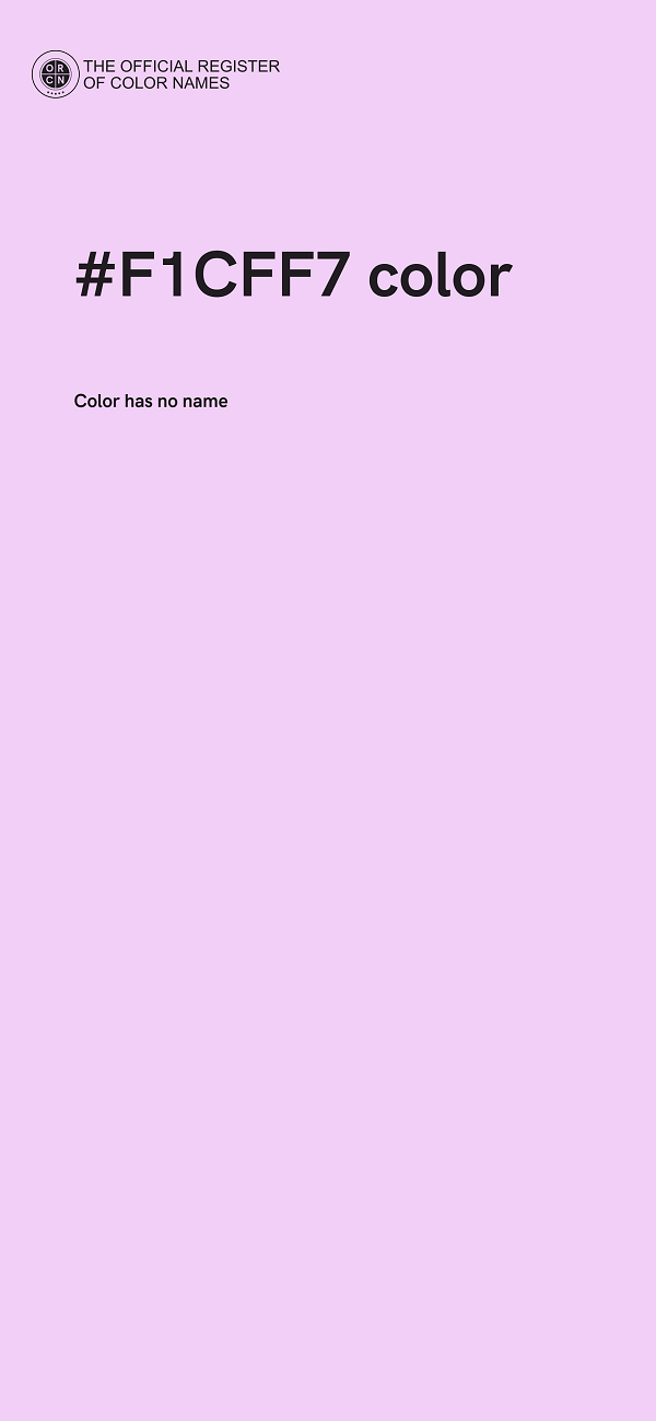 #F1CFF7 color image