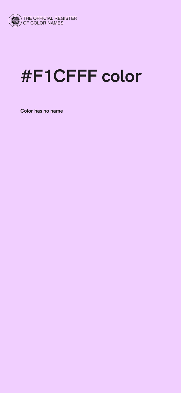 #F1CFFF color image