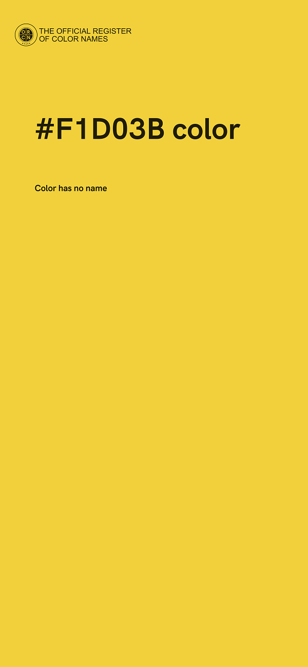 #F1D03B color image