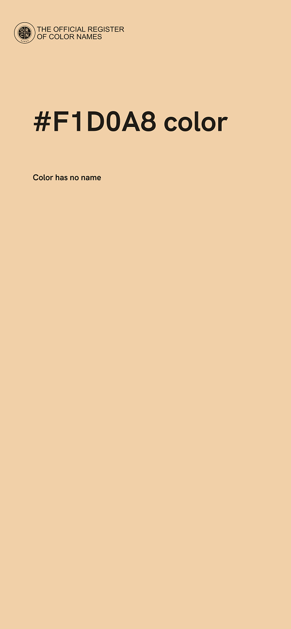 #F1D0A8 color image