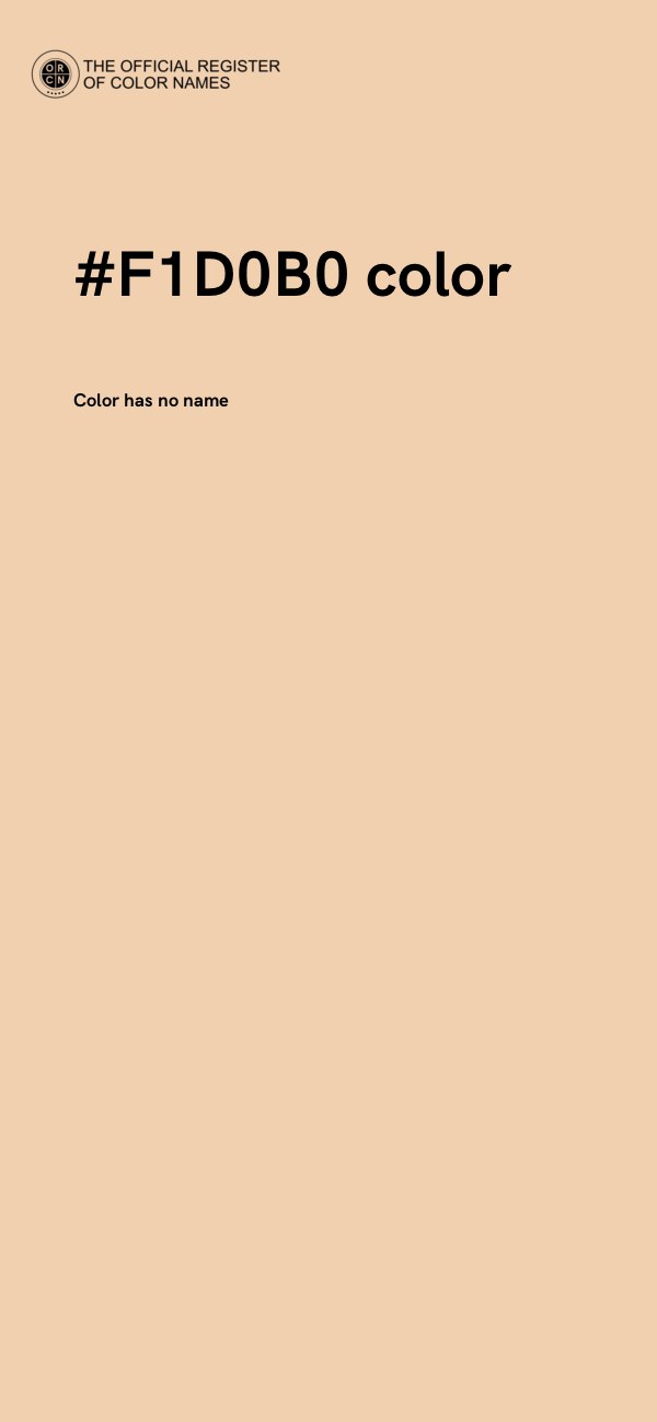 #F1D0B0 color image