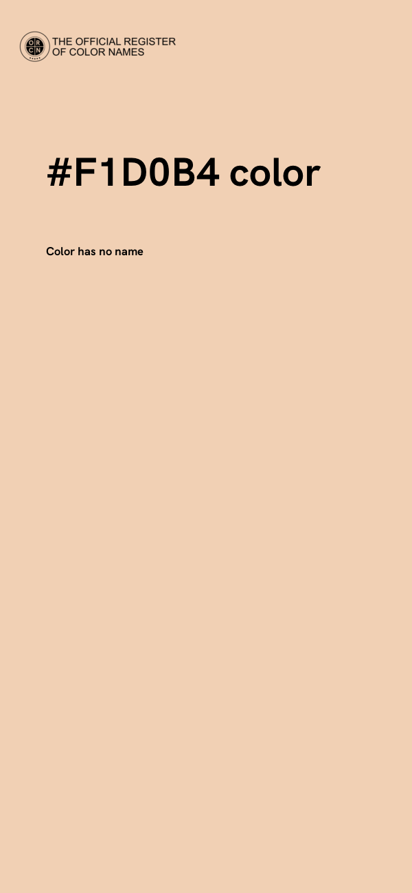 #F1D0B4 color image
