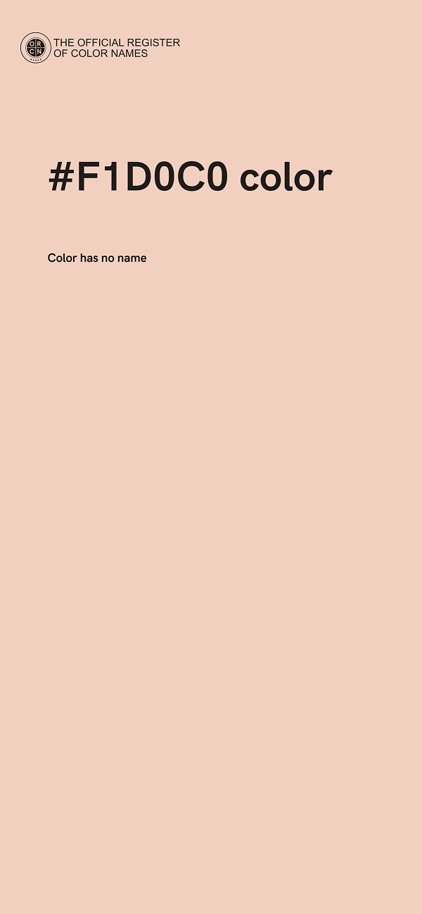 #F1D0C0 color image
