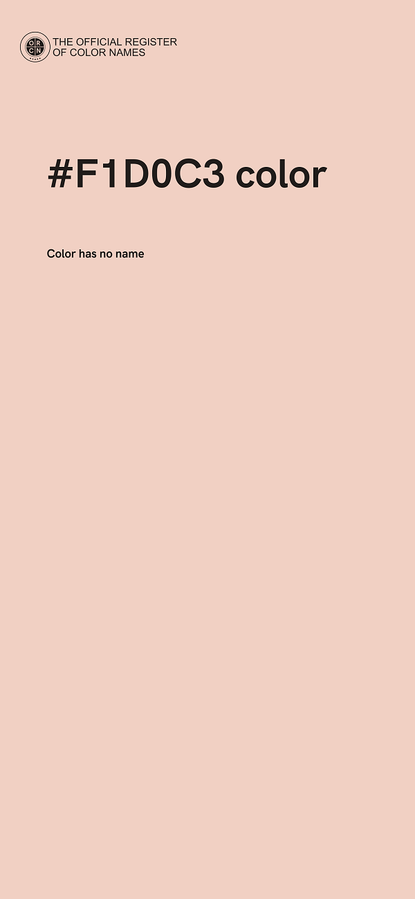 #F1D0C3 color image