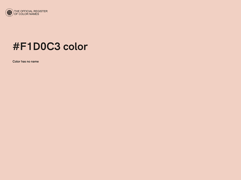 #F1D0C3 color image