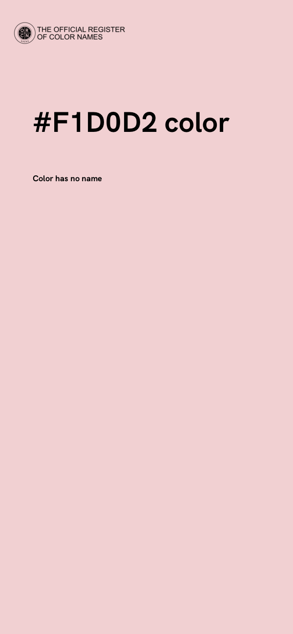 #F1D0D2 color image