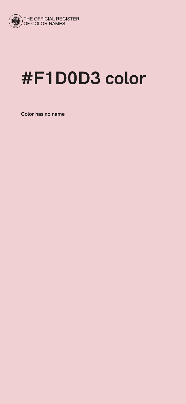 #F1D0D3 color image