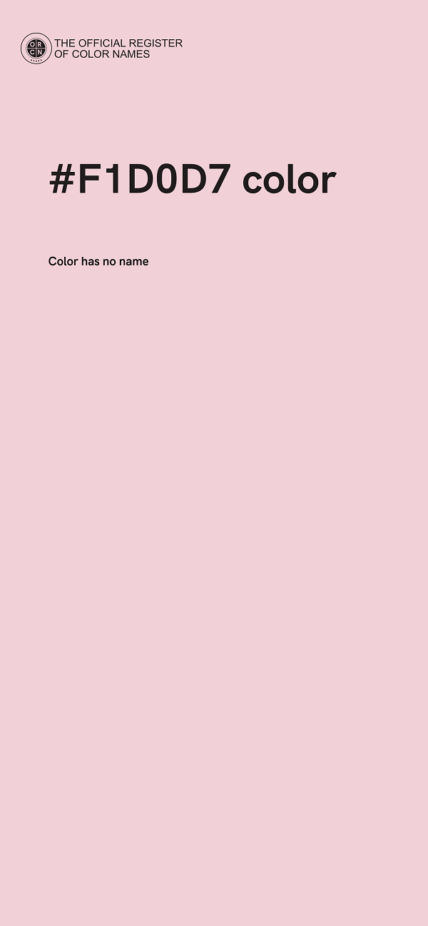 #F1D0D7 color image