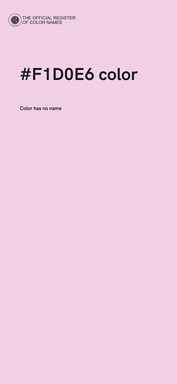 #F1D0E6 color image