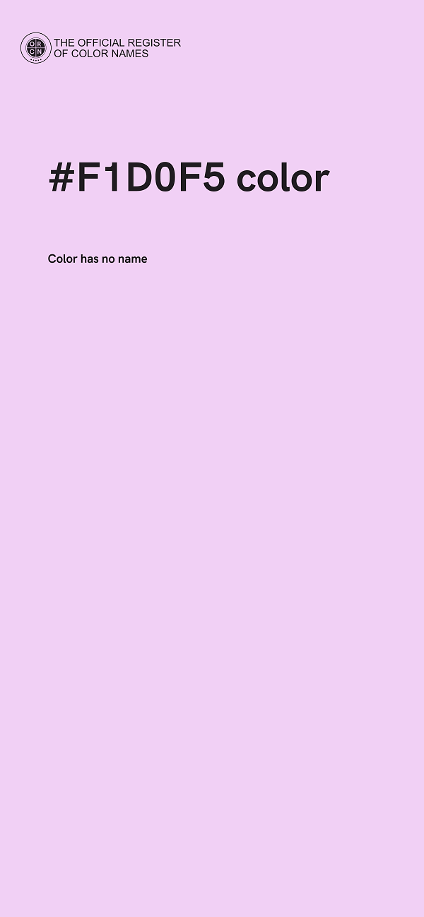 #F1D0F5 color image