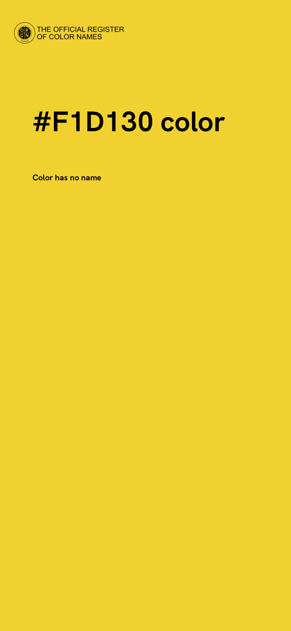 #F1D130 color image