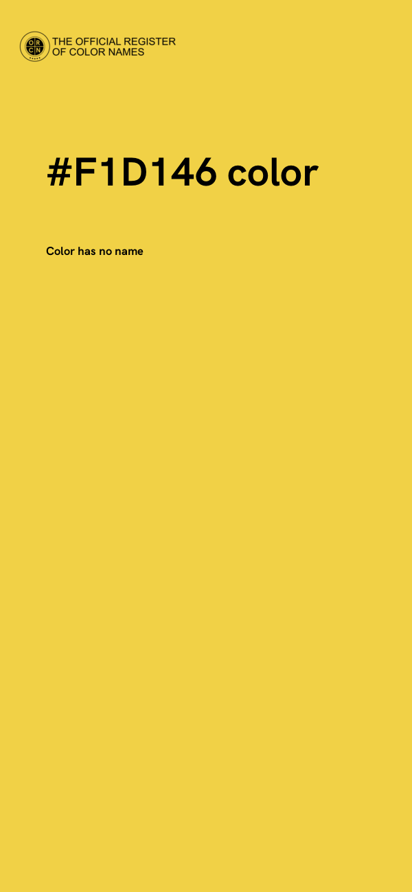 #F1D146 color image