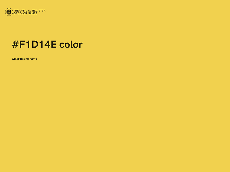 #F1D14E color image