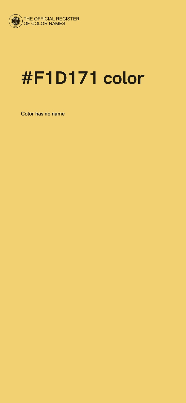 #F1D171 color image