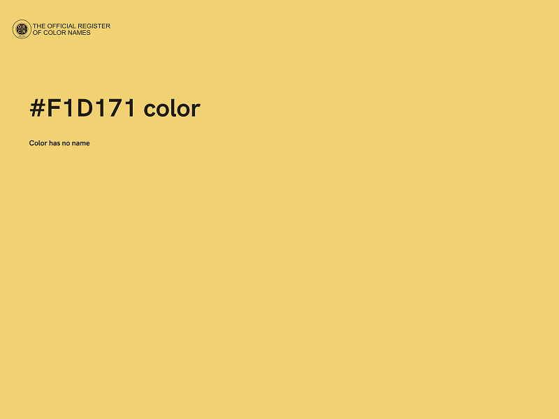 #F1D171 color image